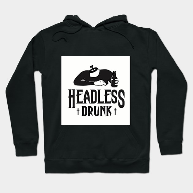 headless drunk Hoodie by nozzie